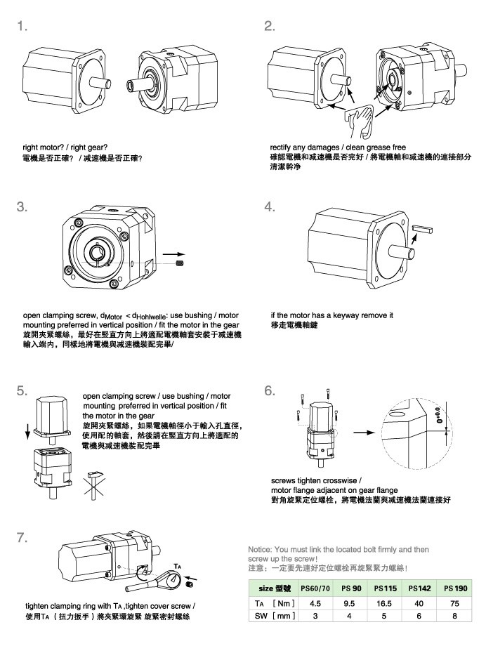 PS系列精密行星减速机 PS系列精密行星减速机