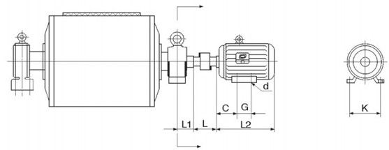 外置式电动滚筒 外置式电动滚筒